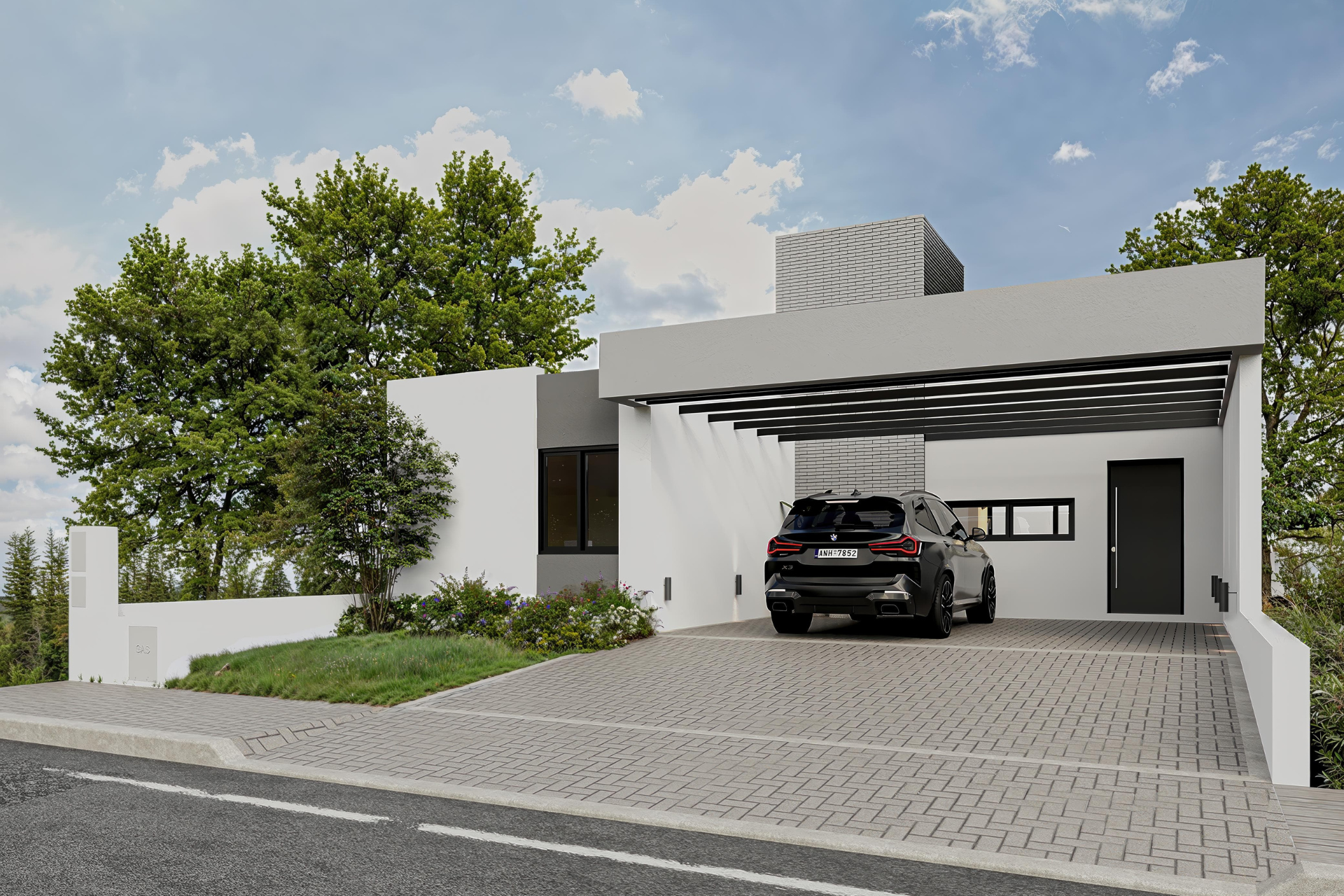 fachada-zinnia-docta fachada de casa Zinnia