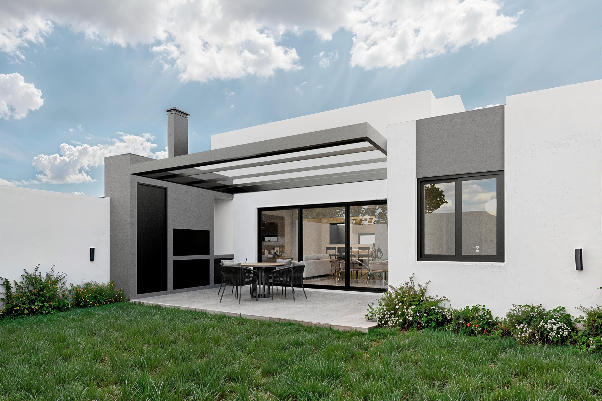 patio-docta-diseño Fachada patio trasero