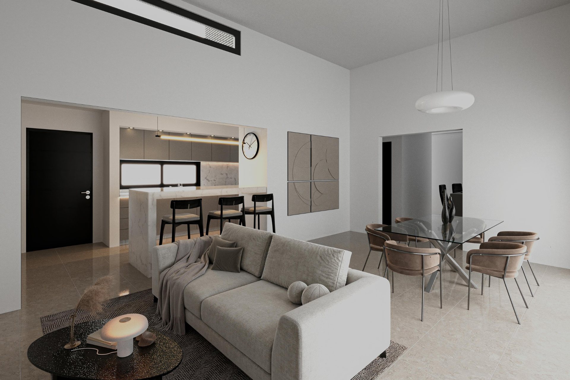 zinnia-concret-minimalista Cocina integrada