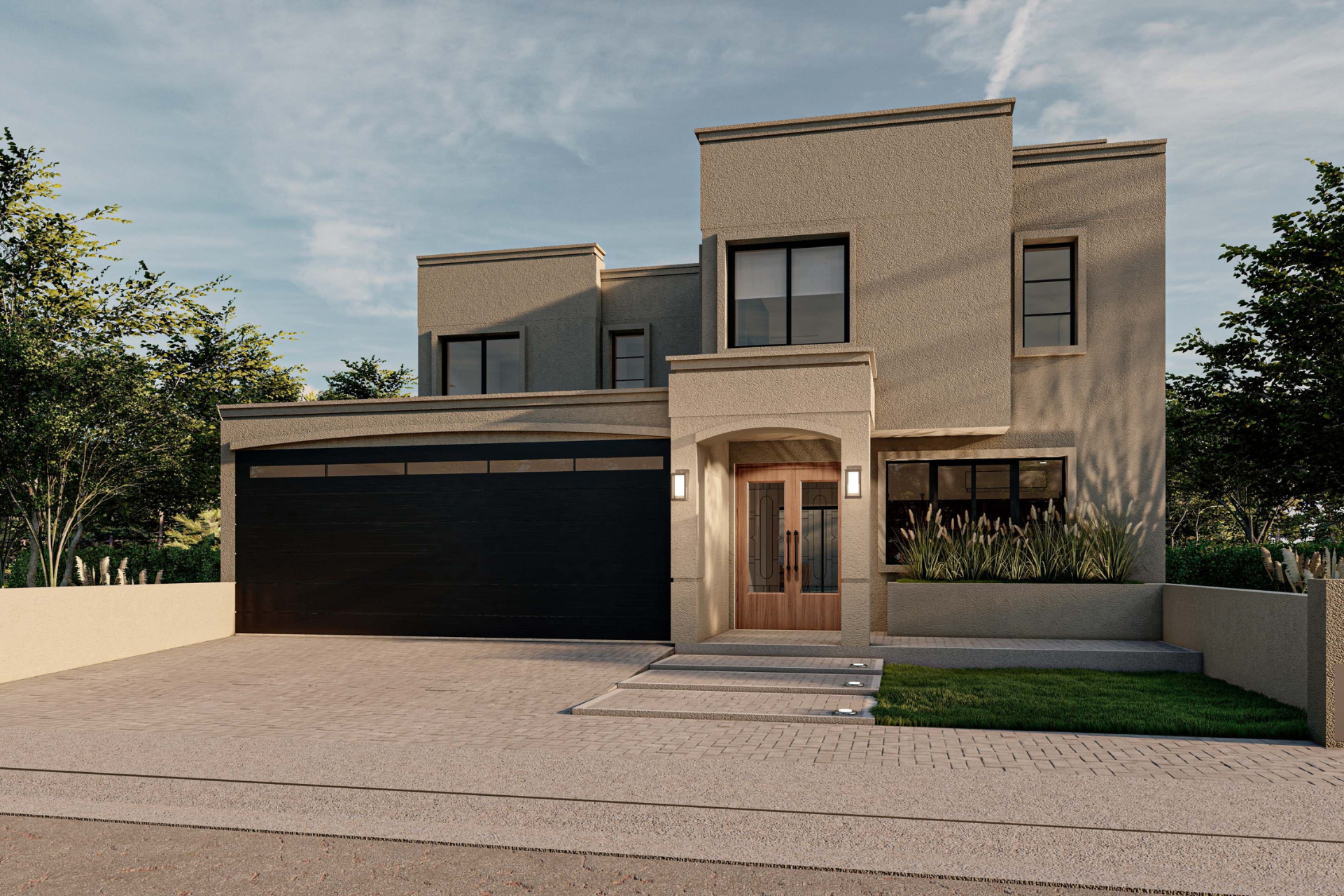 fachada-casa-fifi-docta Un acceso imponente que invita a descubrir cada espacio.