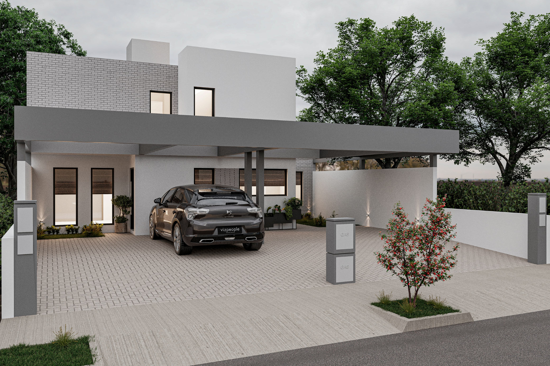 fachada-duplex-a-docta Arquitectura contemporánea con materiales de calidad y excelente distribución.