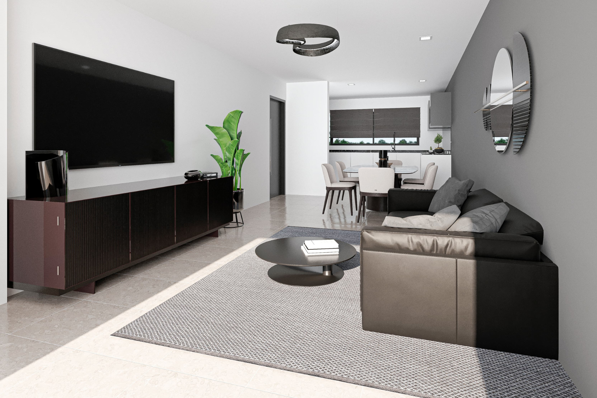 living-comedor-duplex-b-docta Confort y diseño en cada ambiente de la vivienda.