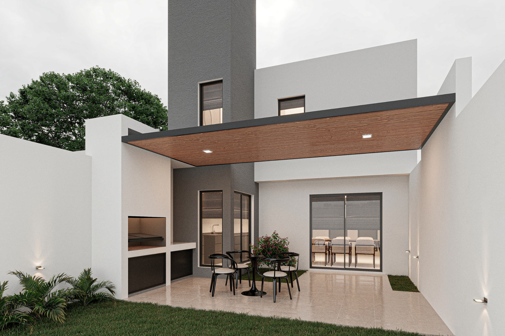 patio-exterior-duplex-b-docta Un espacio ideal para compartir en familia o con amigos.